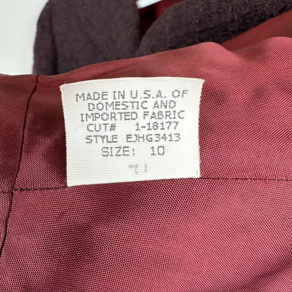 David Meister Boucle Zippered Blazer Jacket Textured Office Career - Picture 6 of 7